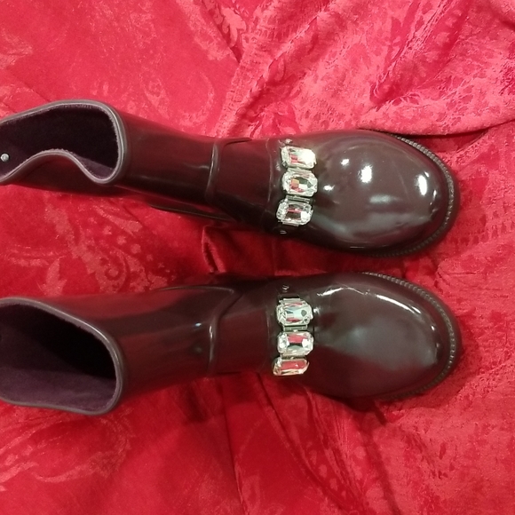 Michael Kors Shoes - Michael Kors Women's Plum Leslie Gem Rainbootie/Rainboot  Size 6